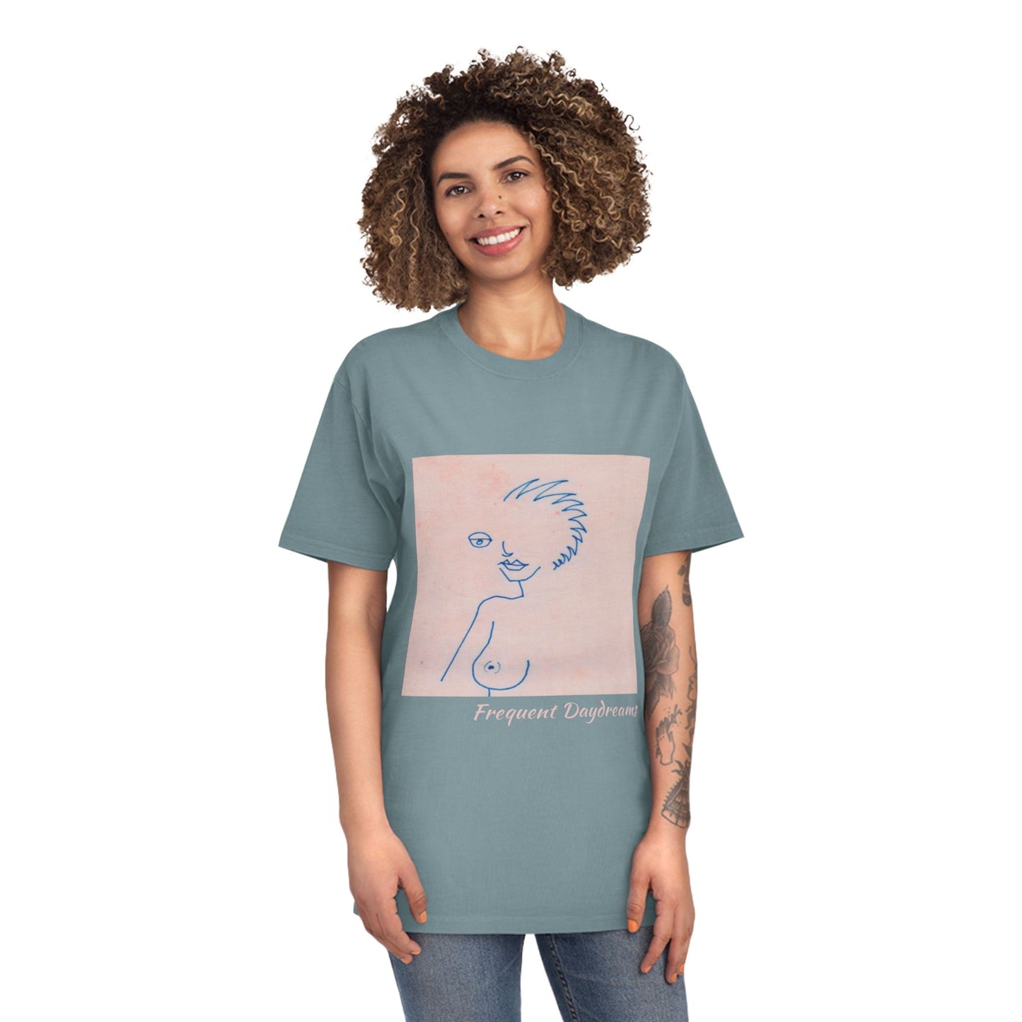 Unisex Faded Shirt - Frequent Daydreams Sketch No.46