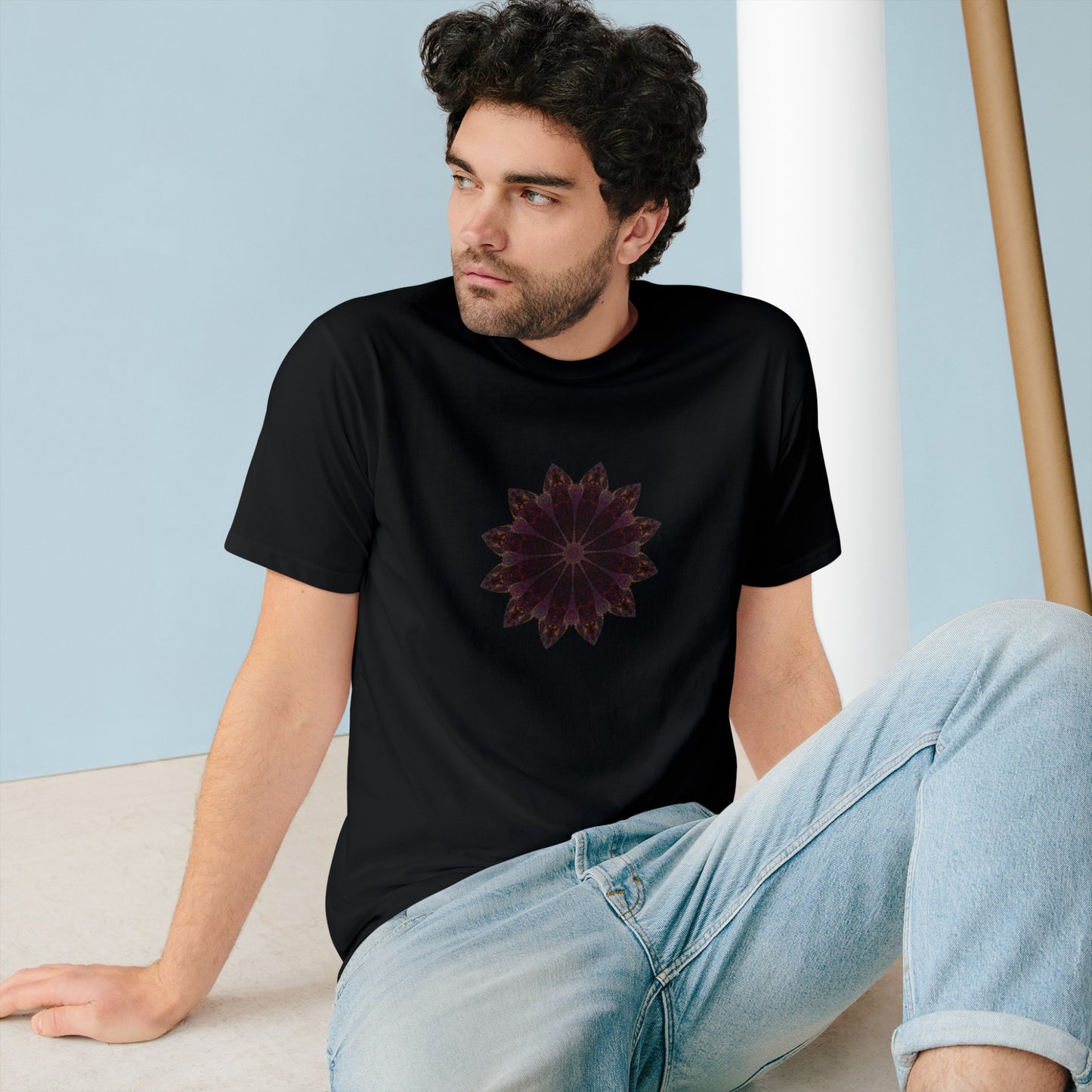 Organic Staple T-shirt - Love Light Mandalas No.5