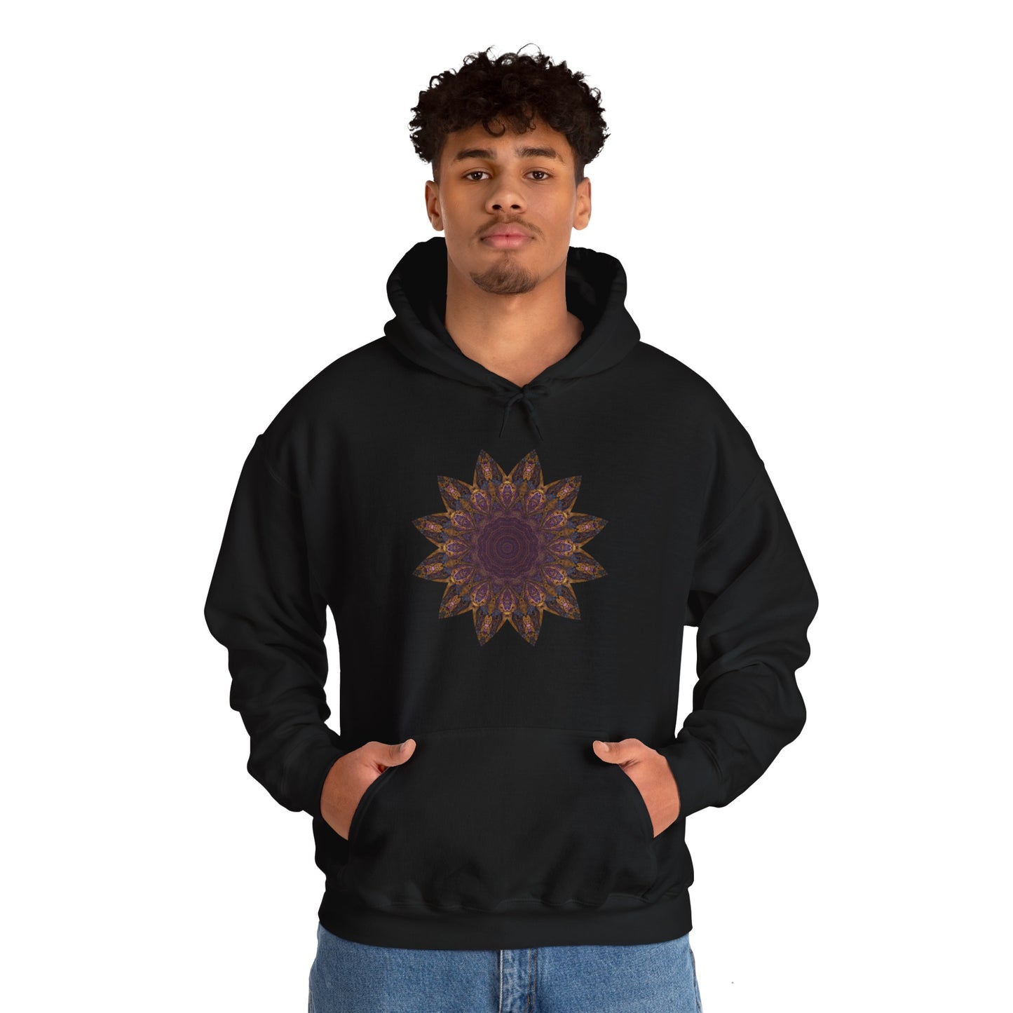 Unisex Heavy Blend™ Hooded Sweatshirt - Love Light Mandalas No.1