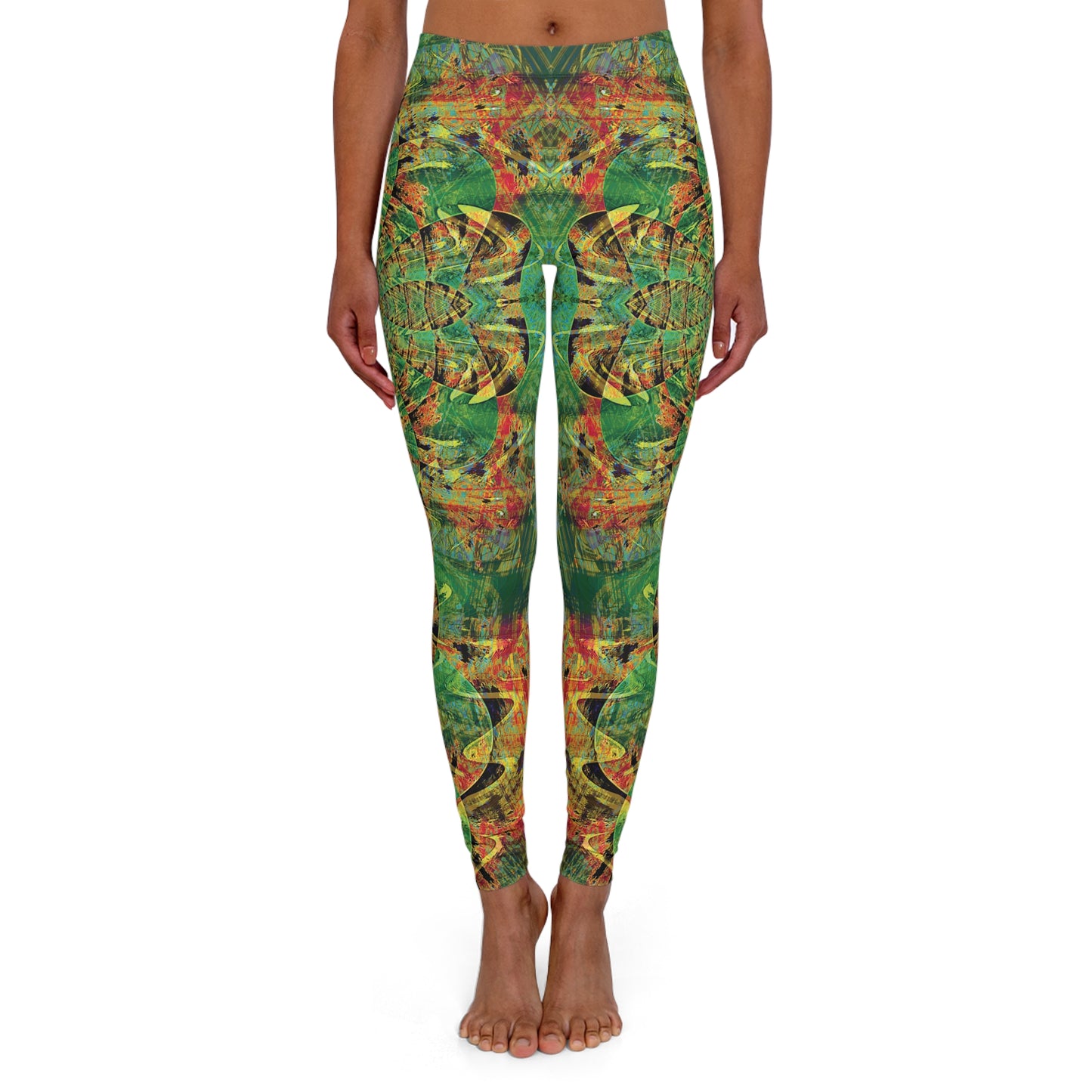 Spandex Leggings - Love Light Fractals No.3b