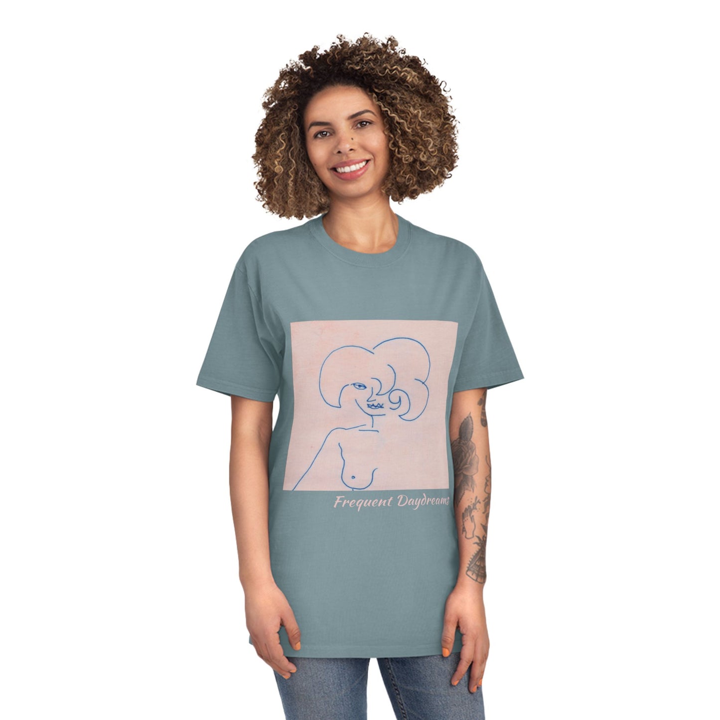 Unisex Faded Shirt - Frequent Daydreams Sketch No.45