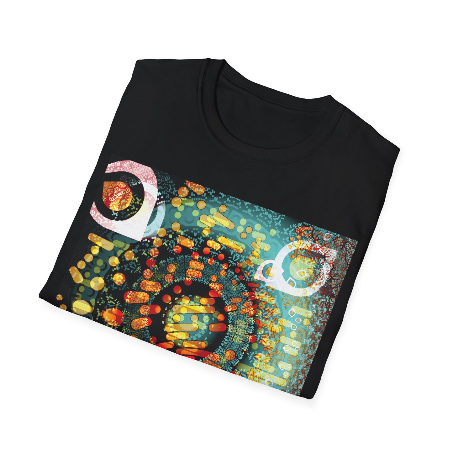 Unisex Softstyle T-Shirt - Psychedelic QR No.1