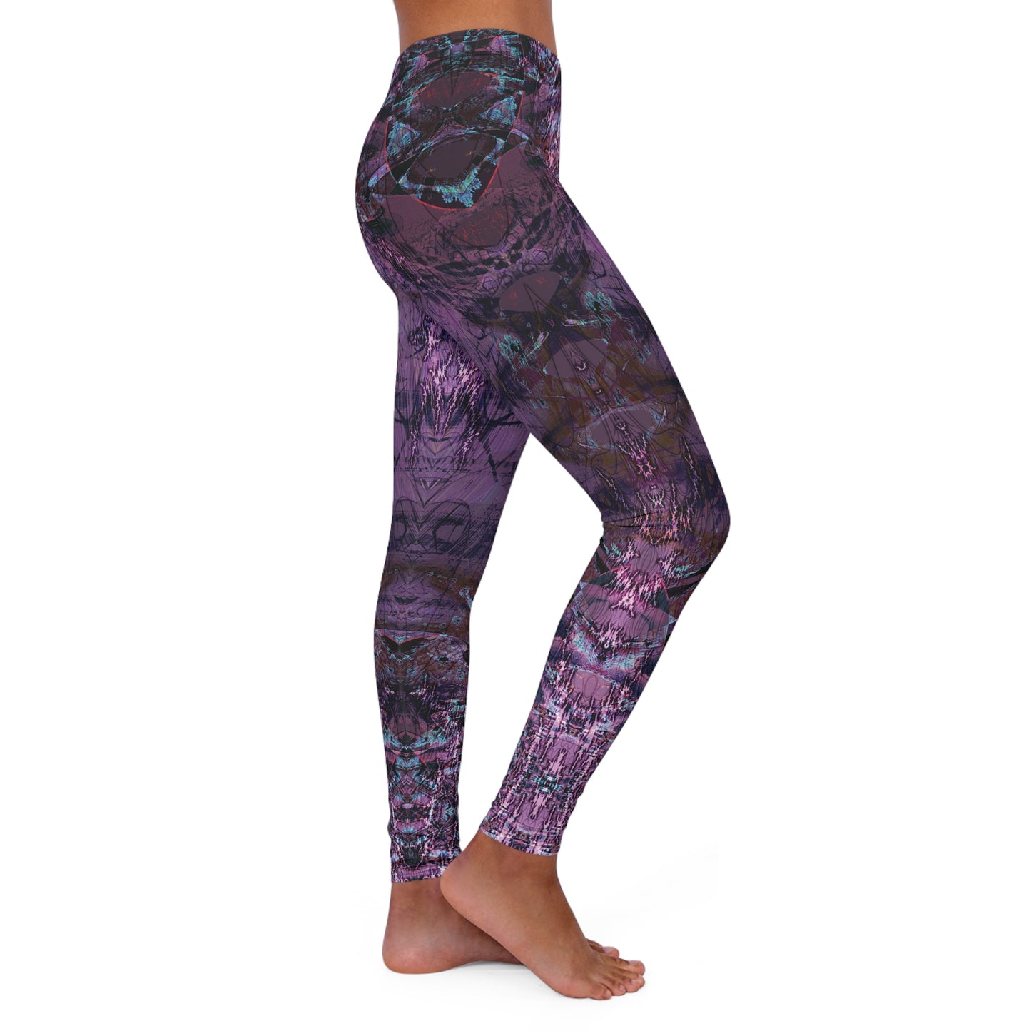 Spandex Leggings - Love Light Fractals No.6b