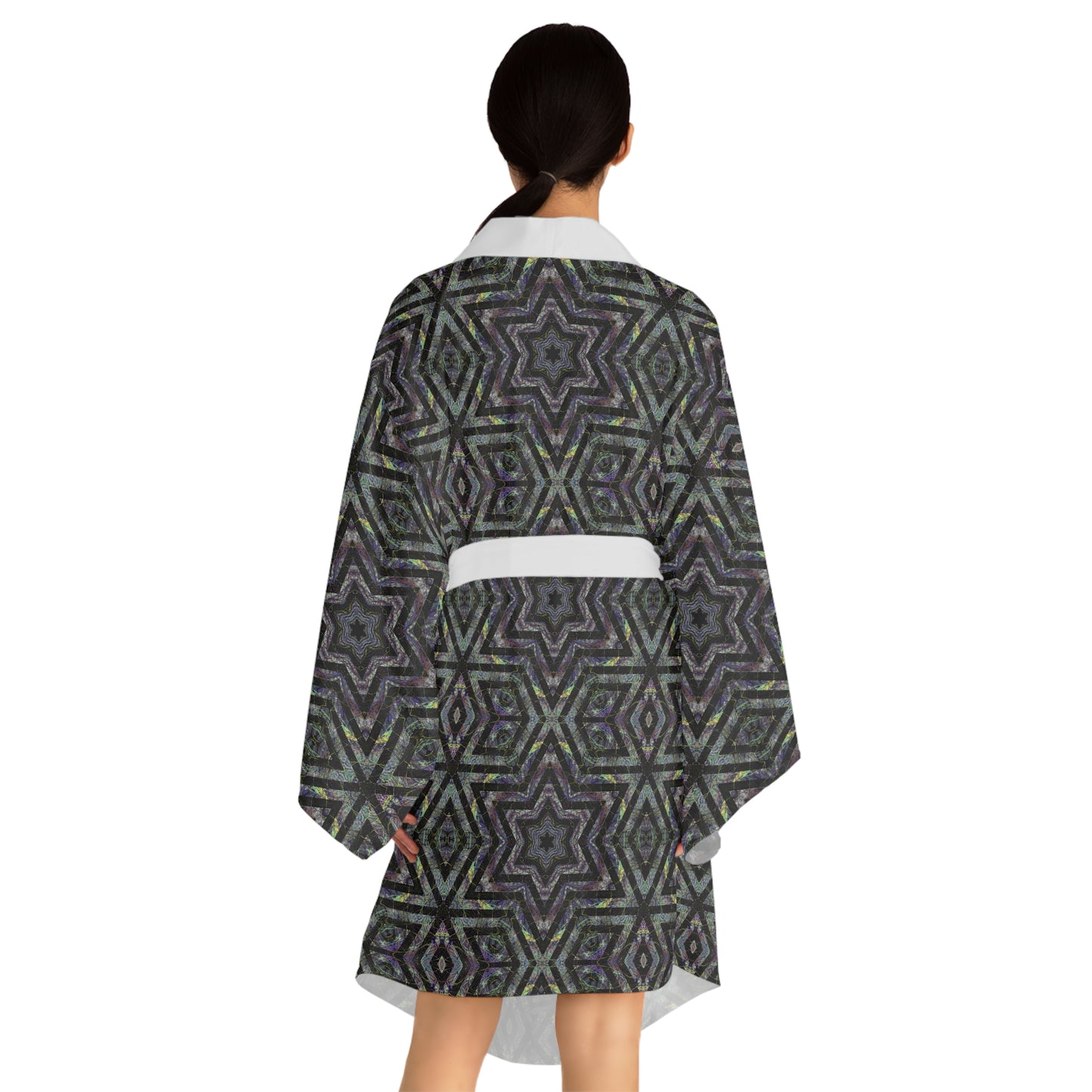 Long Sleeve Kimono Robe - P5 Kaleidoscopic No.5