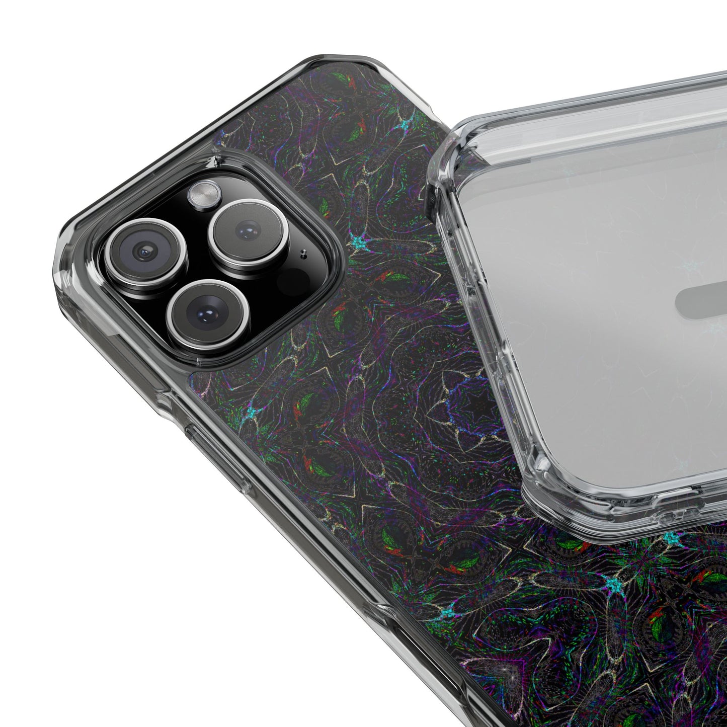 iPhone 16 Magnetic Clear Impact Case - P5 Kaleidoscopic No.32