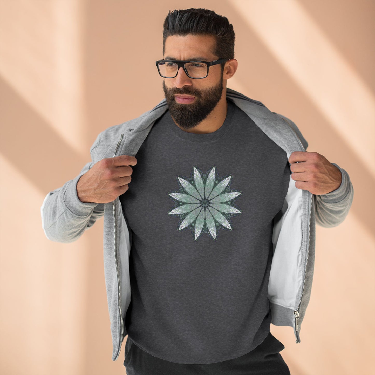 Unisex Crewneck Sweatshirt - Love Light Mandalas No.22
