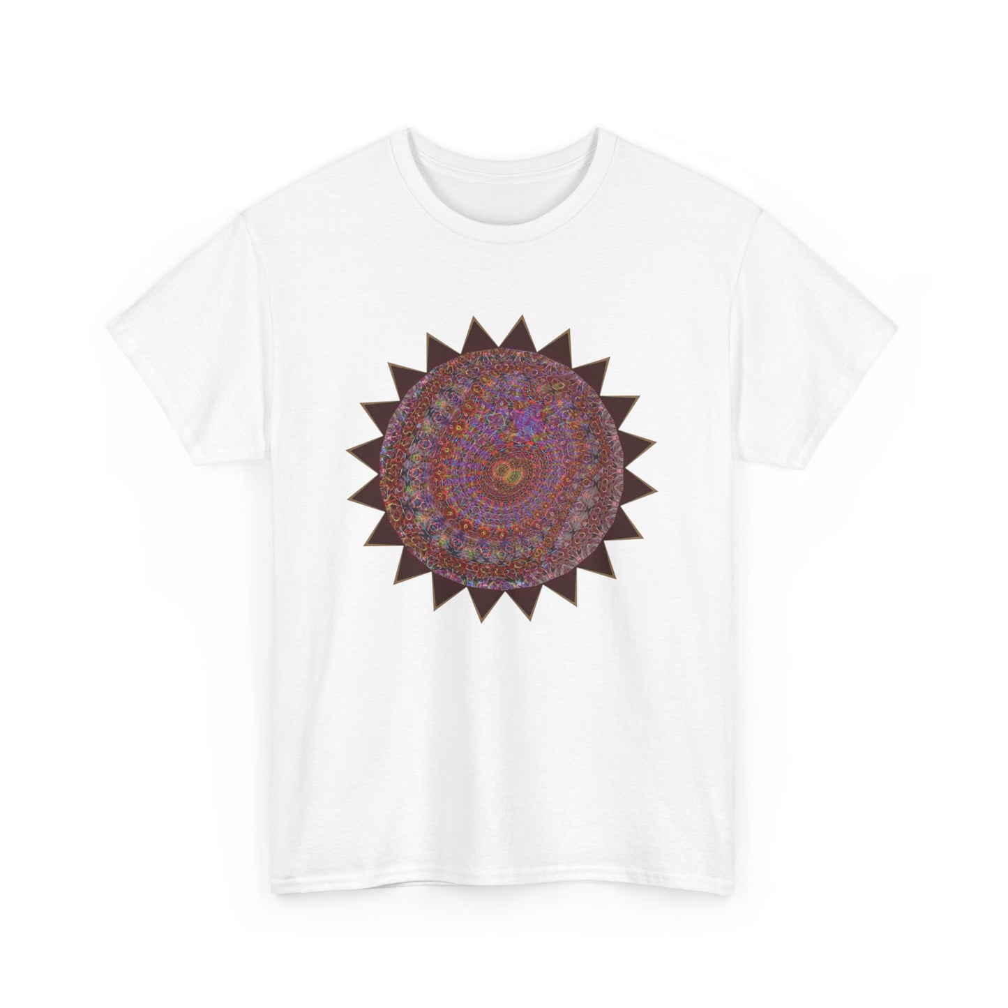 Unisex Heavy Cotton Tee - Mycelium Mandalas No.M18K4