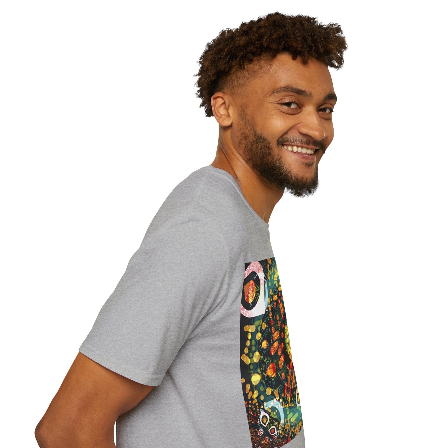 Unisex Softstyle T-Shirt - Psychedelic QR No.1