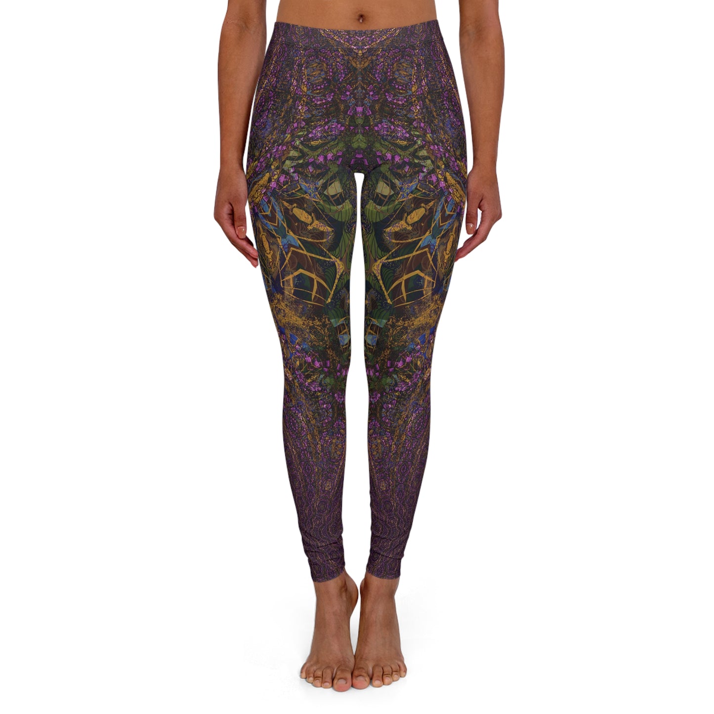 Spandex Leggings - Love Light Fractals No.10b
