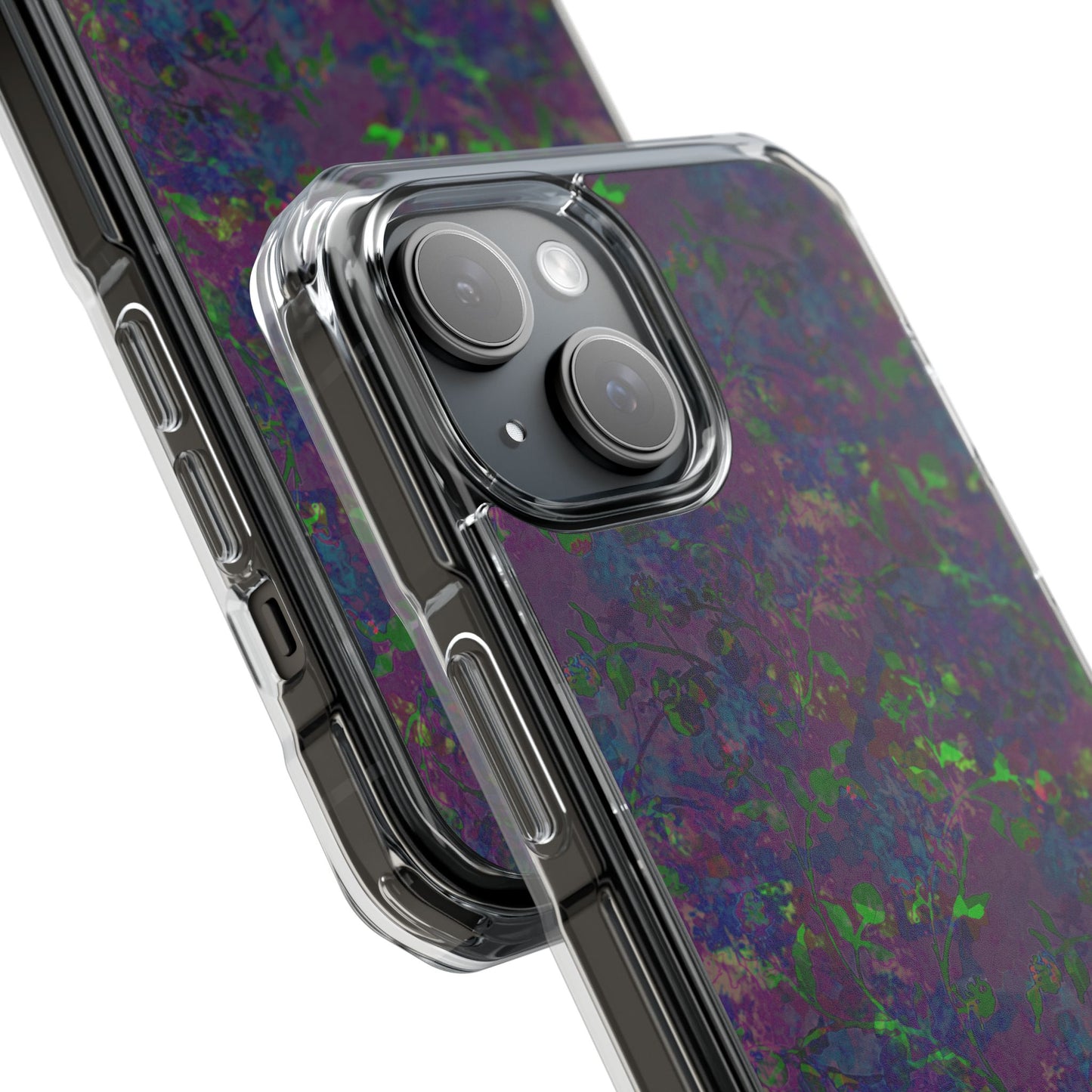 iPhone 15 Magnetic Clear Impact Case - Hidden Weave Series V3 No.23