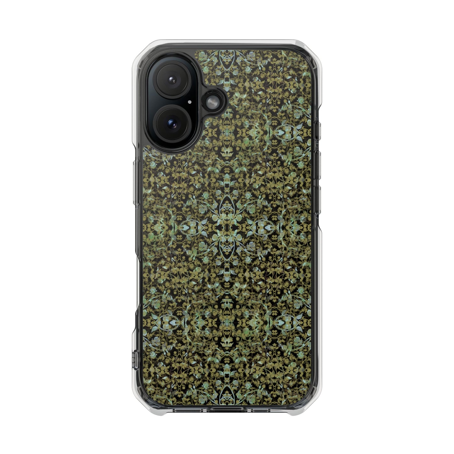 iPhone 16 Magnetic Clear Impact Case - Hidden Weave Series No.4