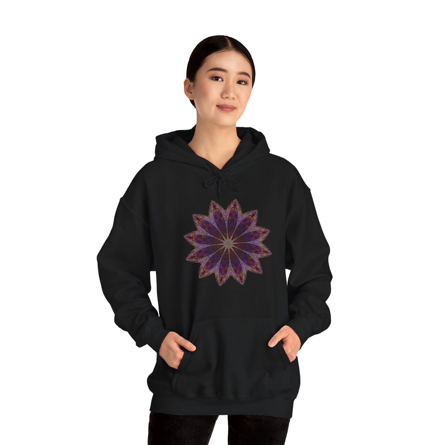 Unisex Heavy Blend™ Hooded Sweatshirt - Love Light Mandalas No.11