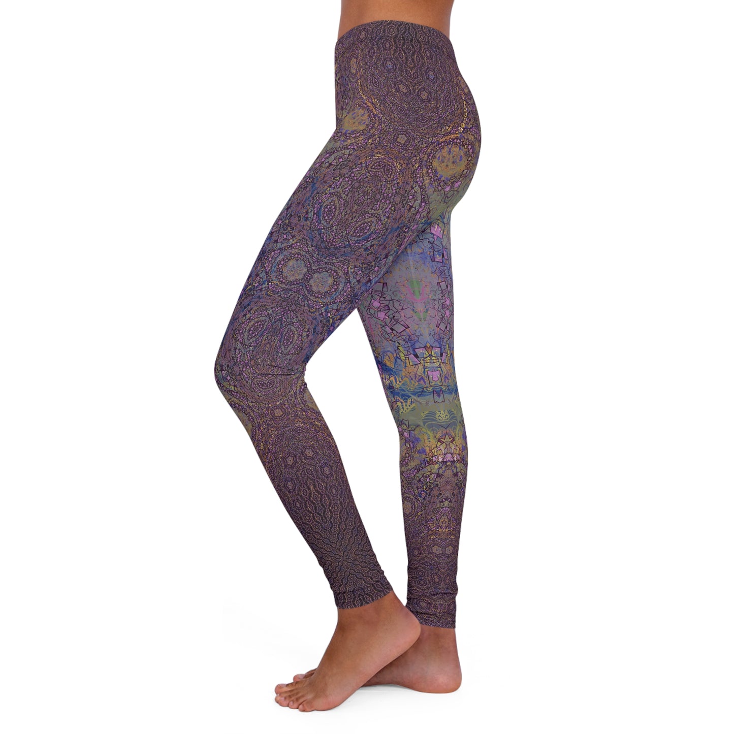 Spandex Leggings - Love Light Fractals No.12a