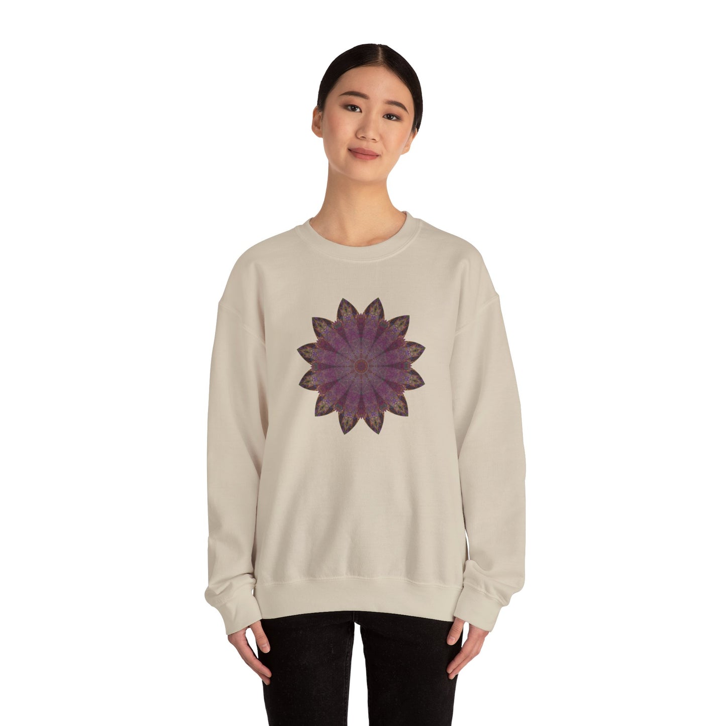 Unisex Heavy Blend™ Crewneck Sweatshirt - Love Light Mandalas No.6