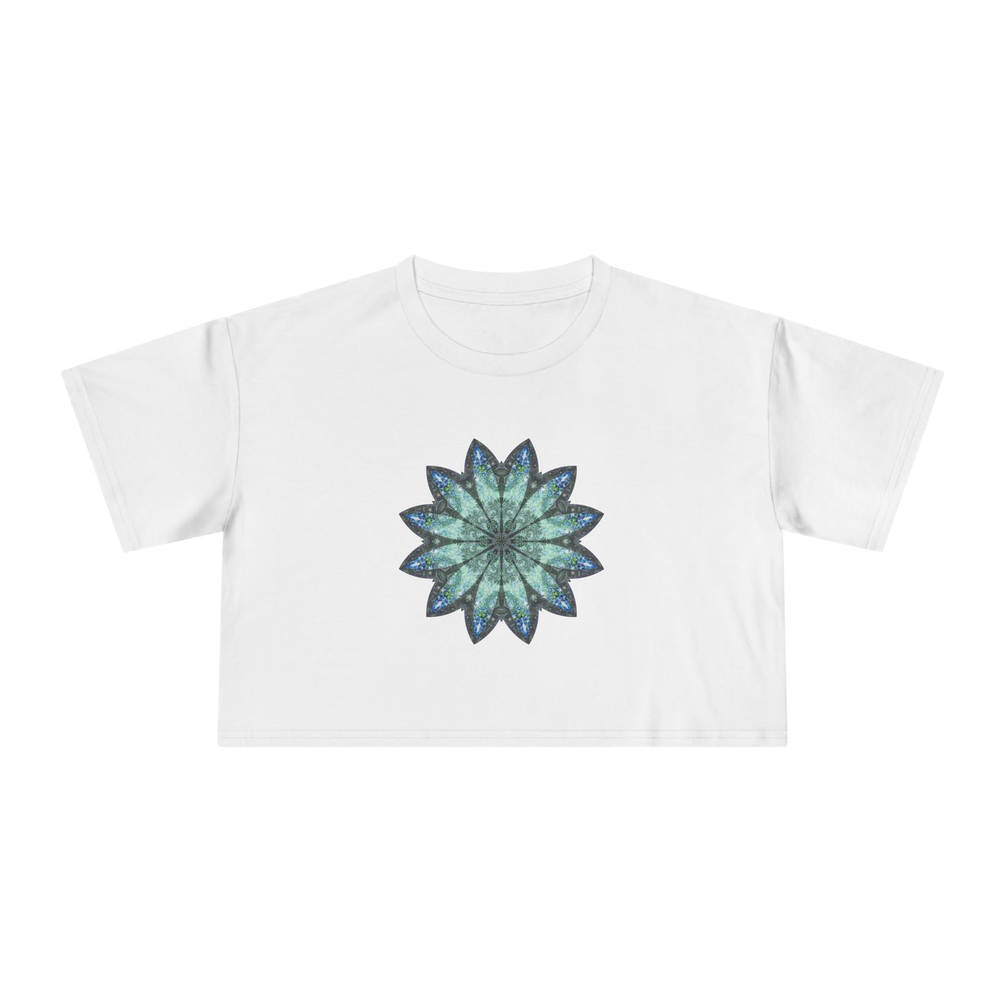 Women's Cropped Tee - Love Light Mandalas No.20