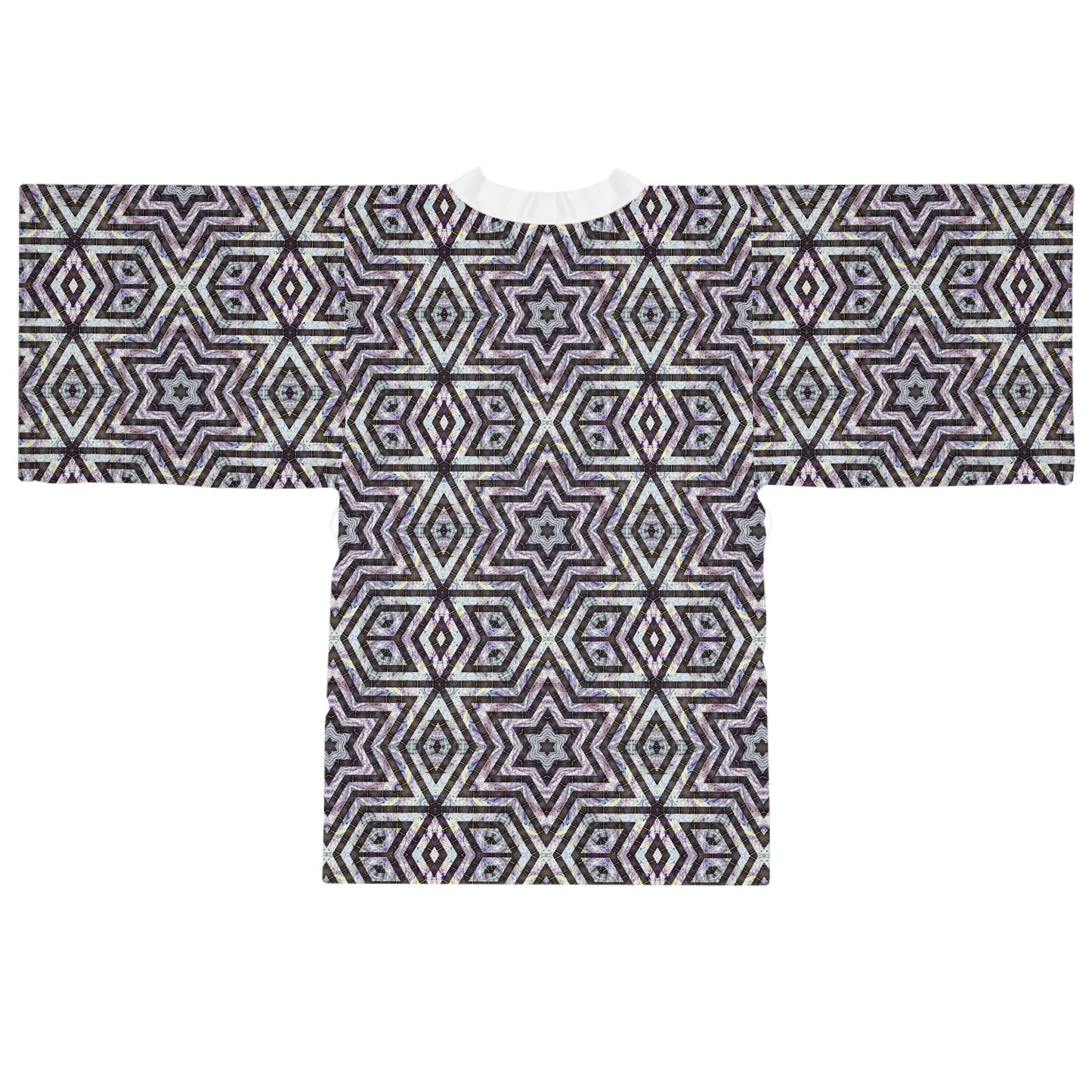 Long Sleeve Kimono Robe - P5 Kaleidoscopic No.20