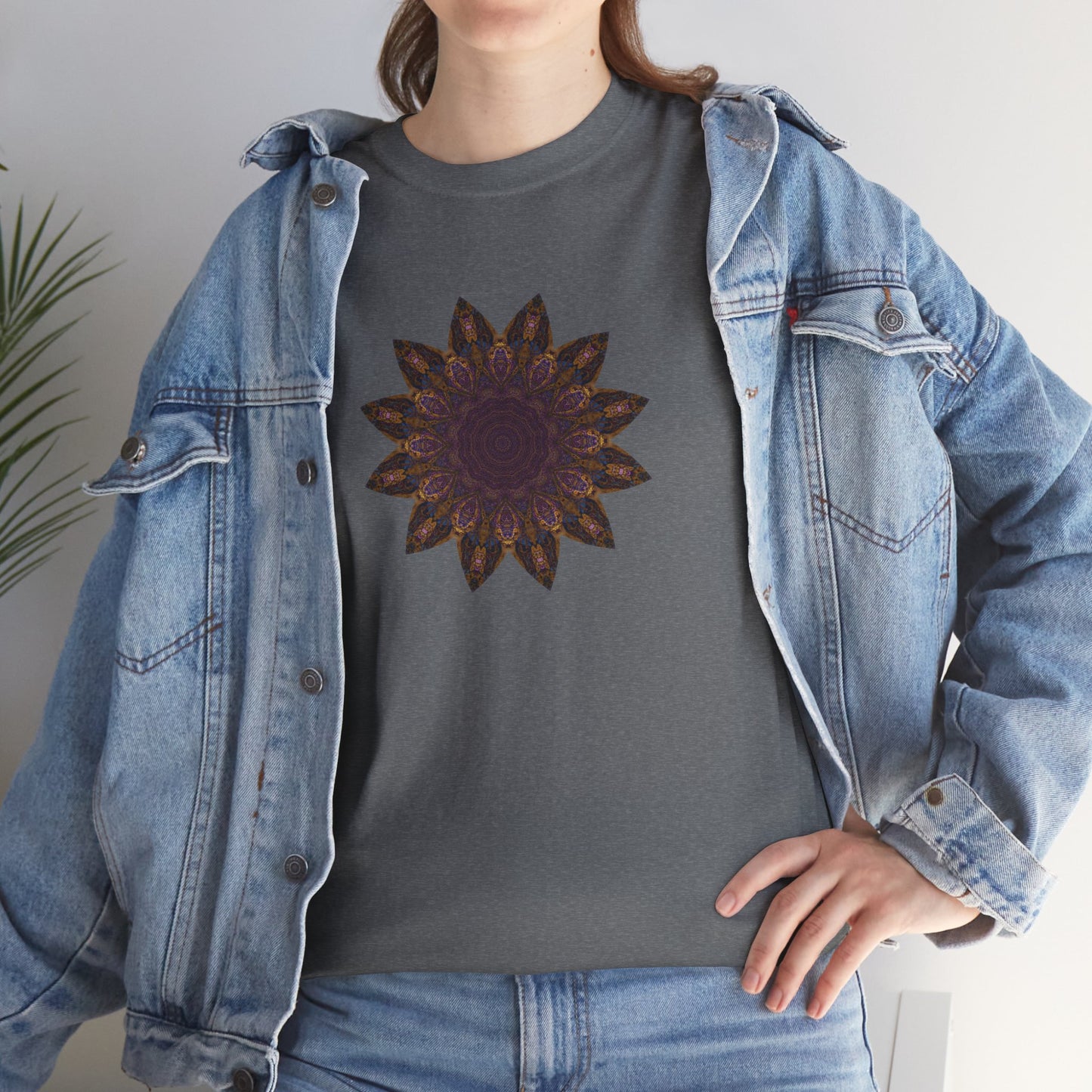 Unisex Heavy Cotton Tee - Love Light Mandalas No.1