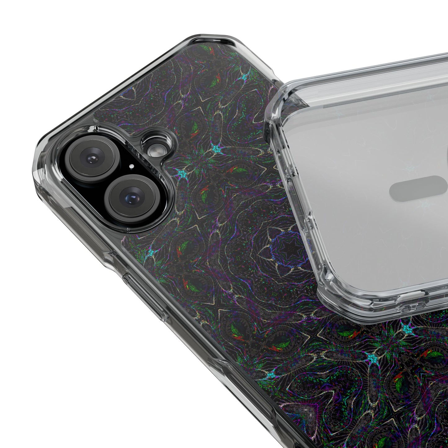 iPhone 16 Magnetic Clear Impact Case - P5 Kaleidoscopic No.32