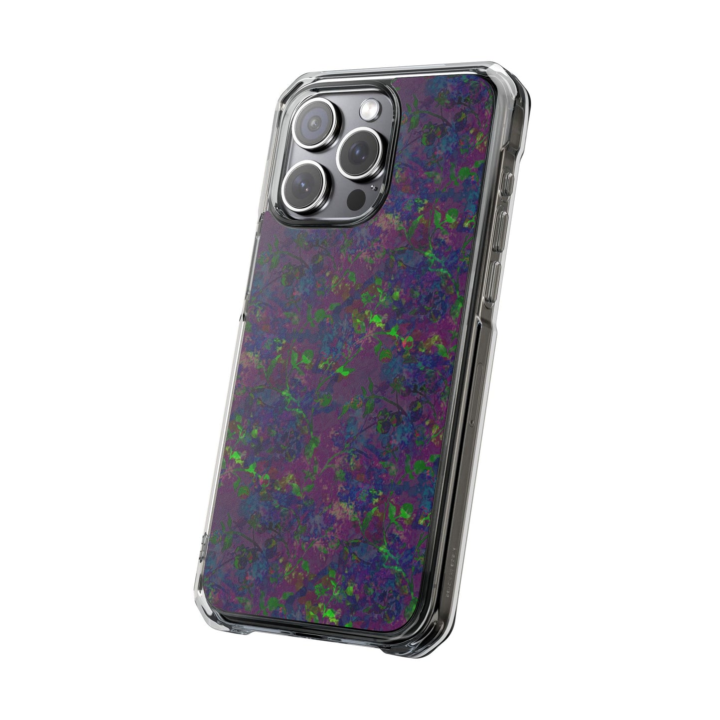 iPhone 15 Magnetic Clear Impact Case - Hidden Weave Series V3 No.23