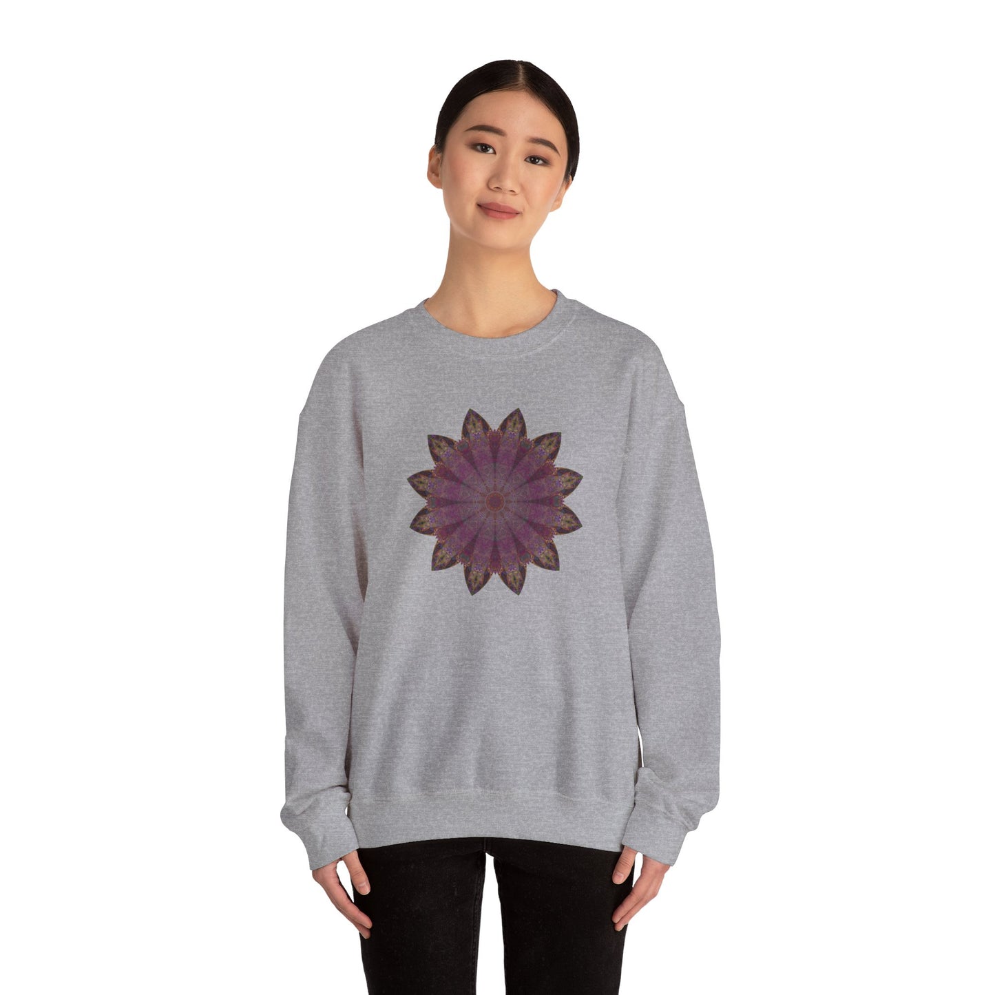 Unisex Heavy Blend™ Crewneck Sweatshirt - Love Light Mandalas No.6