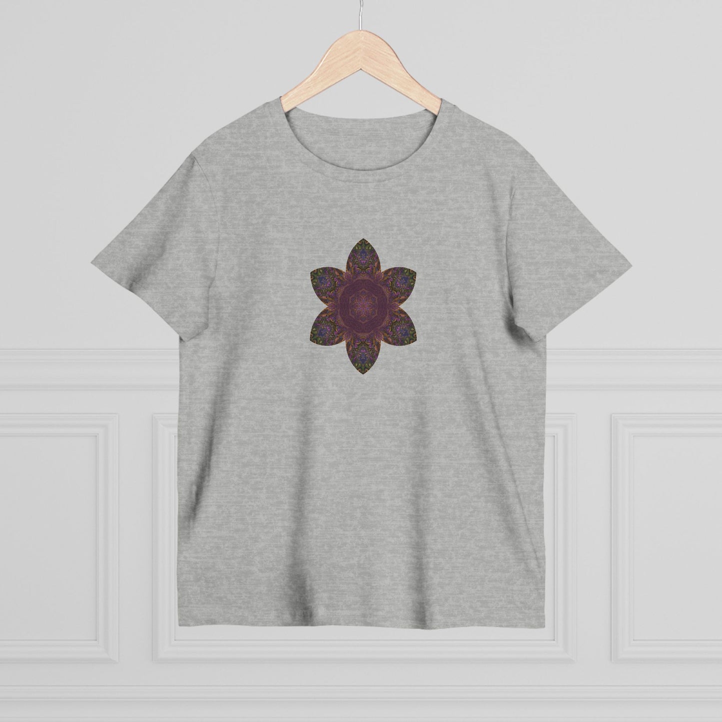 Women’s Maple Tee - Love Light Mandalas No.3