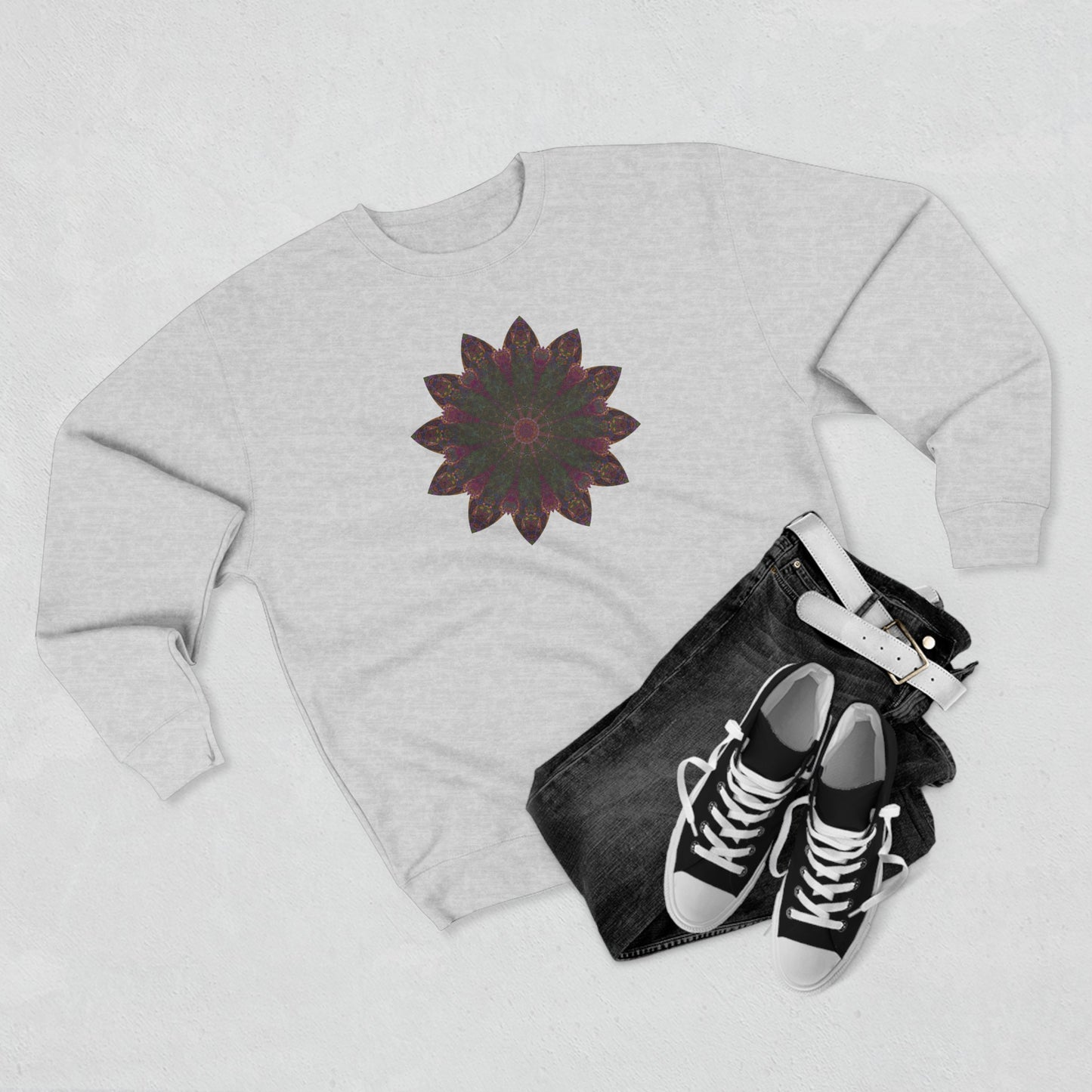 Unisex Crewneck Sweatshirt - Love Light Mandalas No.7