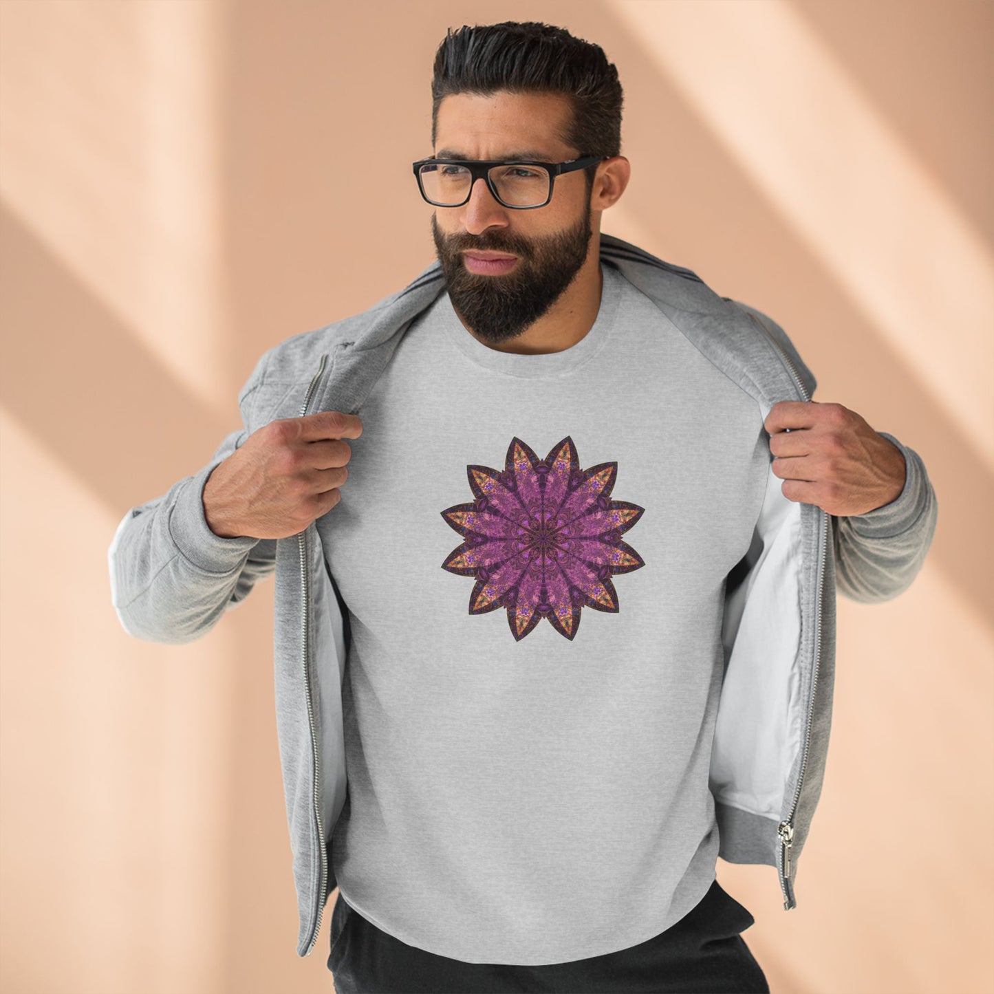 Unisex Crewneck Sweatshirt - Love Light Mandalas No.16
