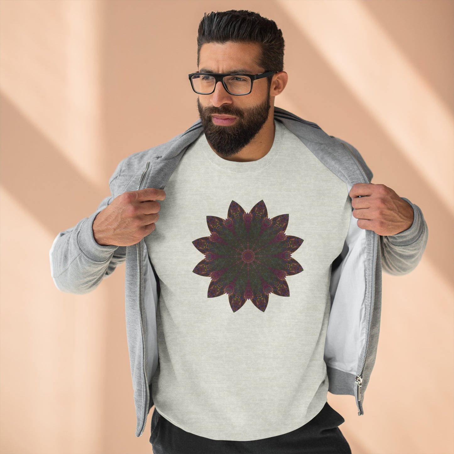 Unisex Crewneck Sweatshirt - Love Light Mandalas No.7