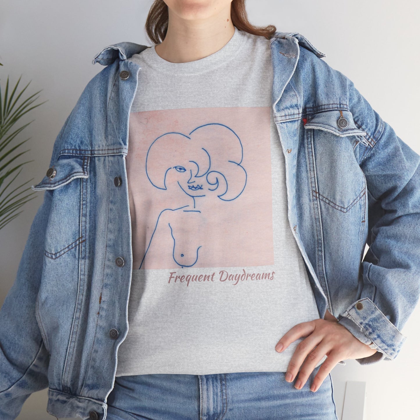 Unisex Heavy Cotton Tee - Frequent Daydreams Sketch No.45