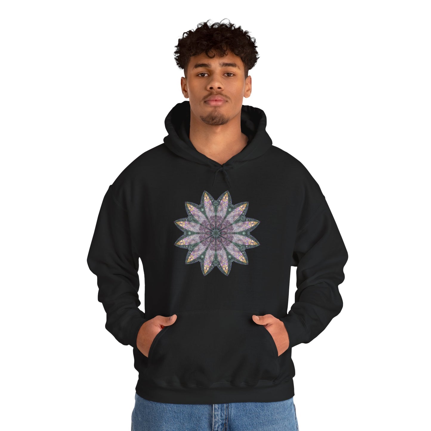 Unisex Heavy Blend™ Hooded Sweatshirt - Love Light Mandalas No.21