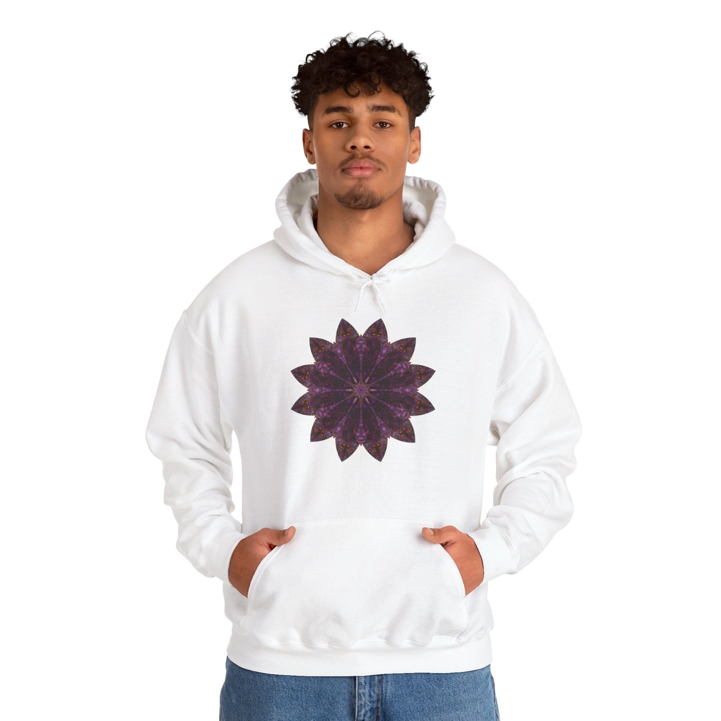 Unisex Heavy Blend™ Hooded Sweatshirt - Love Light Mandalas No.15