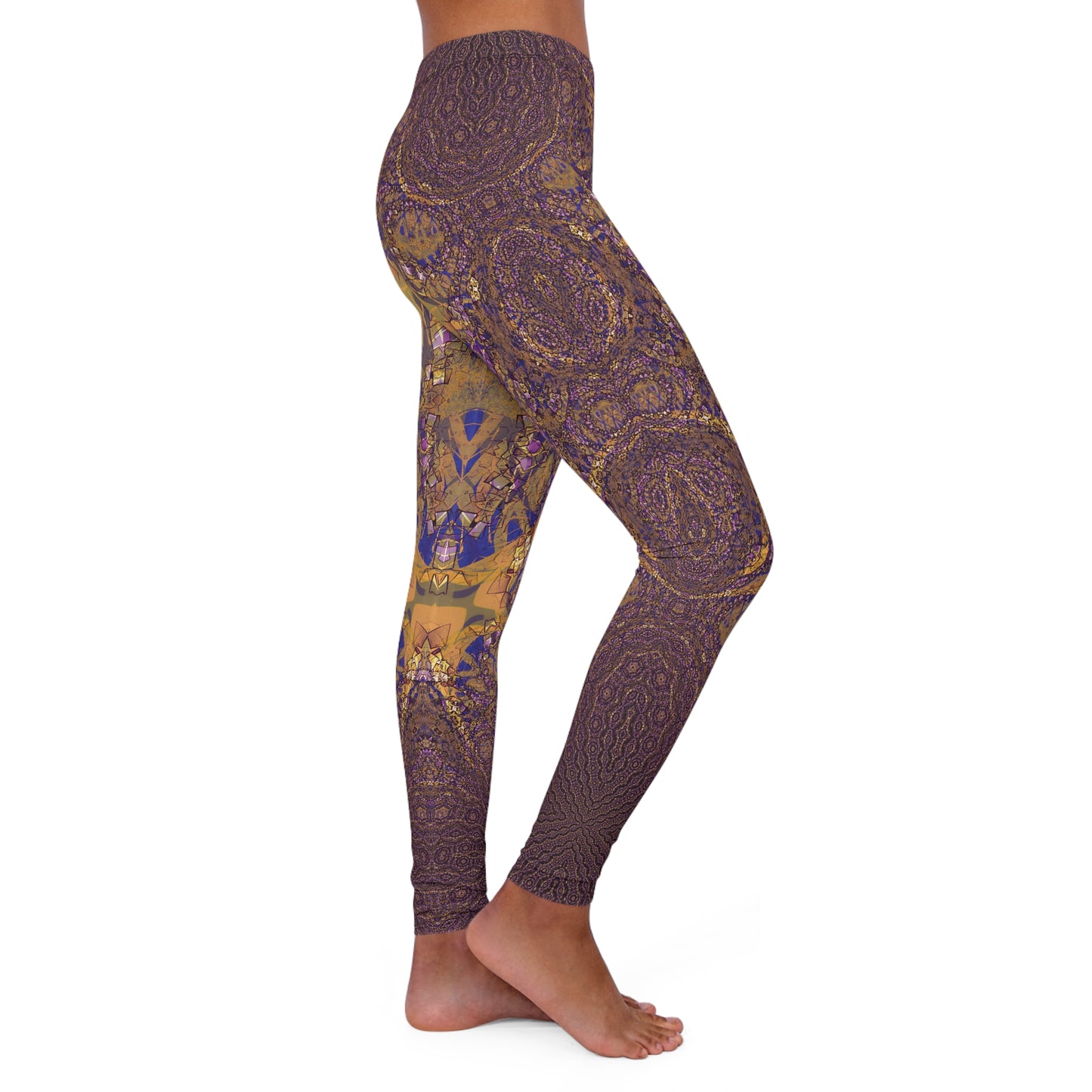 Spandex Leggings - Love Light Fractals No.9a