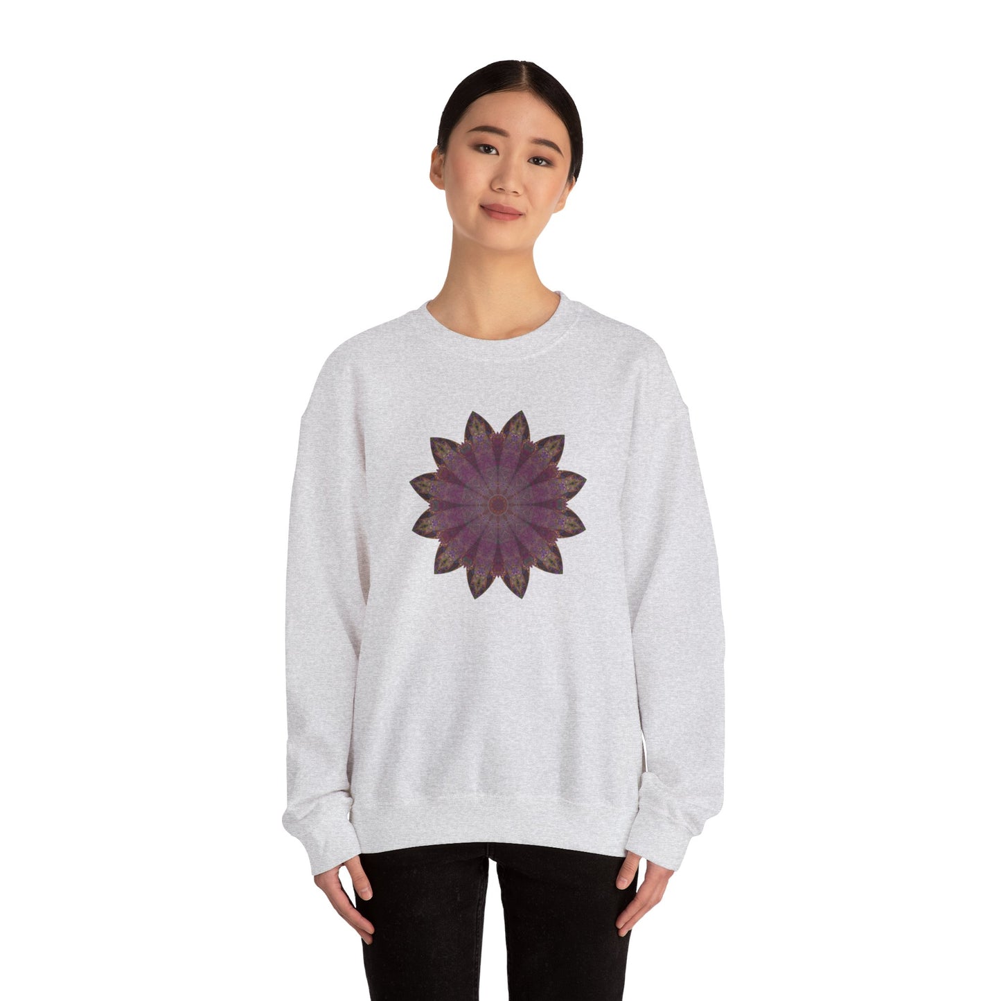 Unisex Heavy Blend™ Crewneck Sweatshirt - Love Light Mandalas No.6