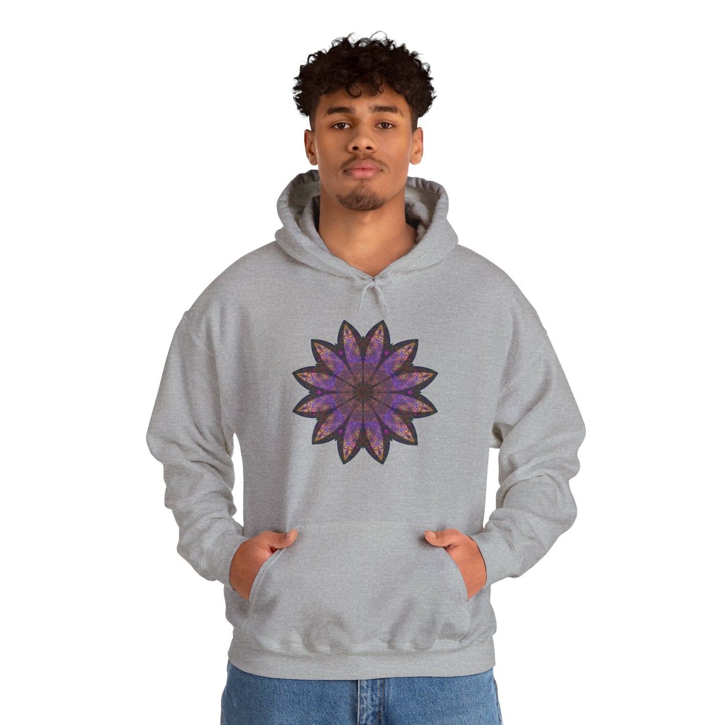 Unisex Heavy Blend™ Hooded Sweatshirt - Love Light Mandalas No.23