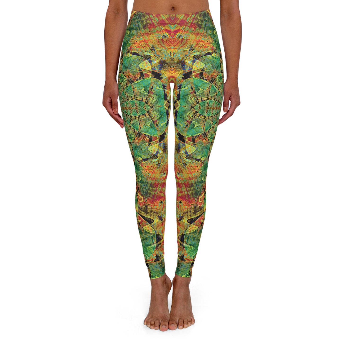 Spandex Leggings - Love Light Fractals No.3d