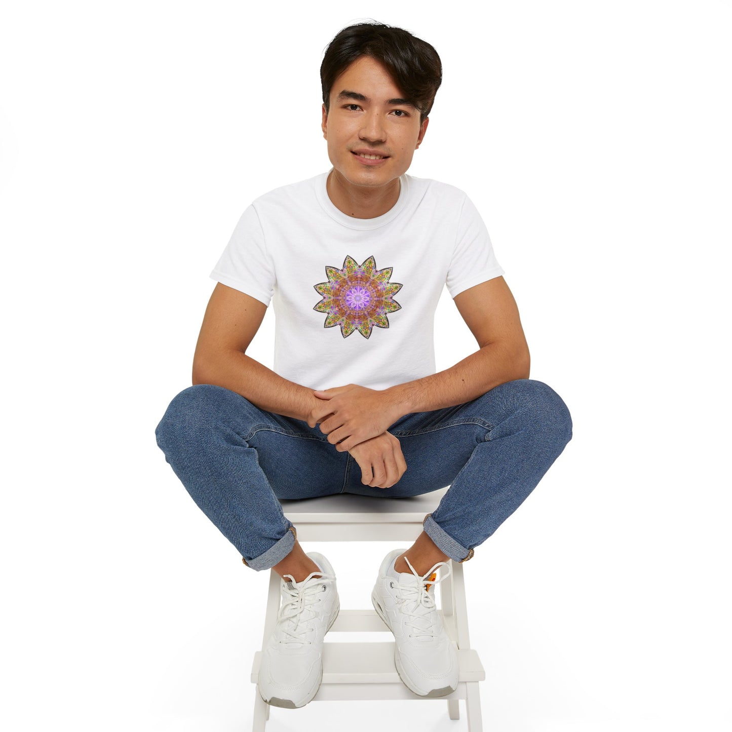 Unisex Ultra Cotton Tee - Love Light Mandalas No.14