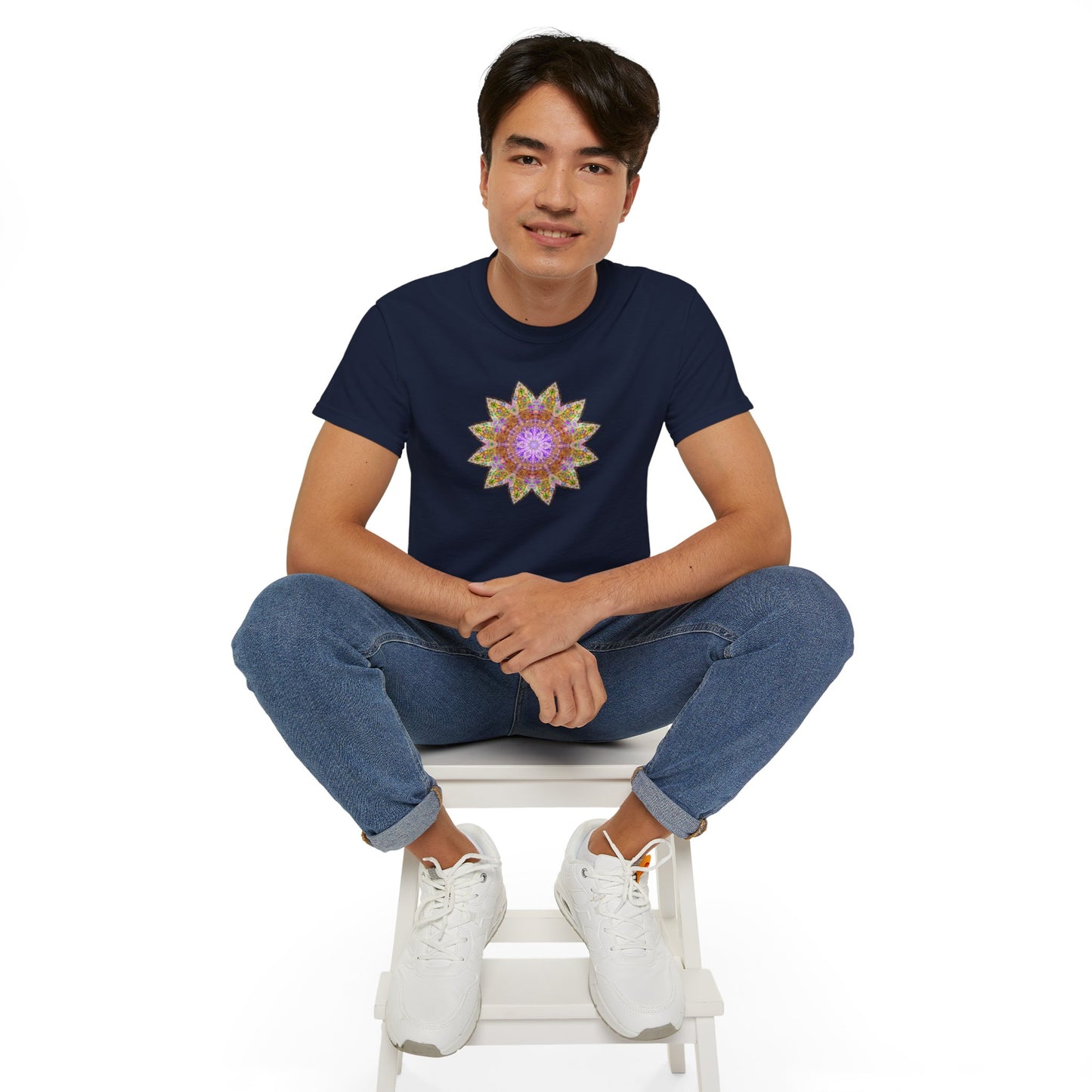 Unisex Ultra Cotton Tee - Love Light Mandalas No.14