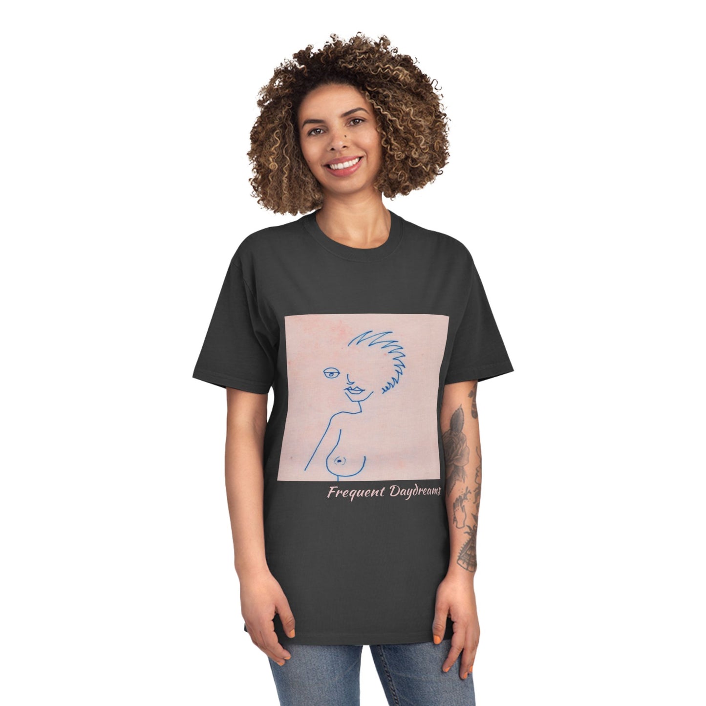 Unisex Faded Shirt - Frequent Daydreams Sketch No.46