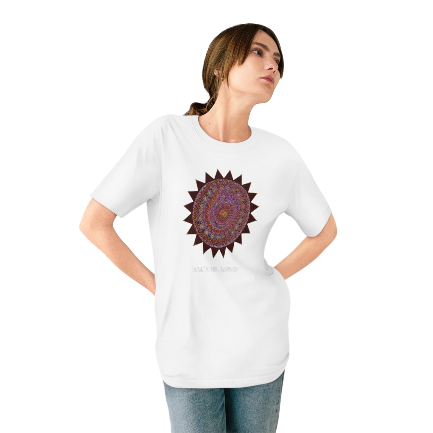 Organic Staple T-shirt - Mycelium Mandalas No.M18K4