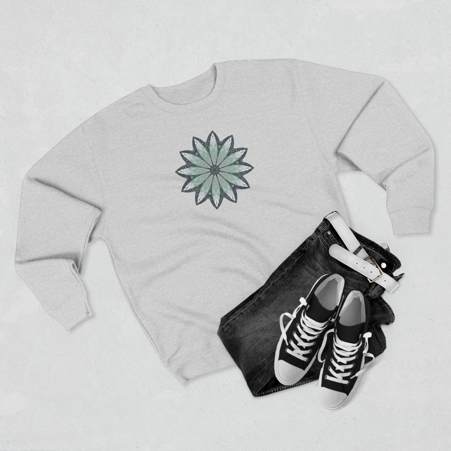 Unisex Crewneck Sweatshirt - Love Light Mandalas No.22