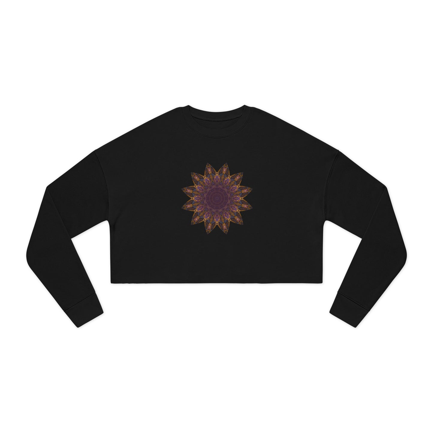 Women's Cropped Sweatshirt - Love Light Mandalas No.1