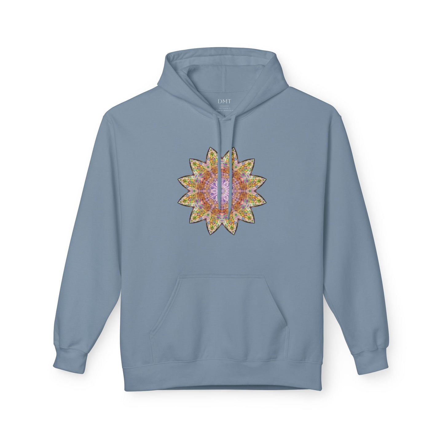 Unisex Midweight Softstyle Fleece Hoodie - Love Light Mandalas No.14