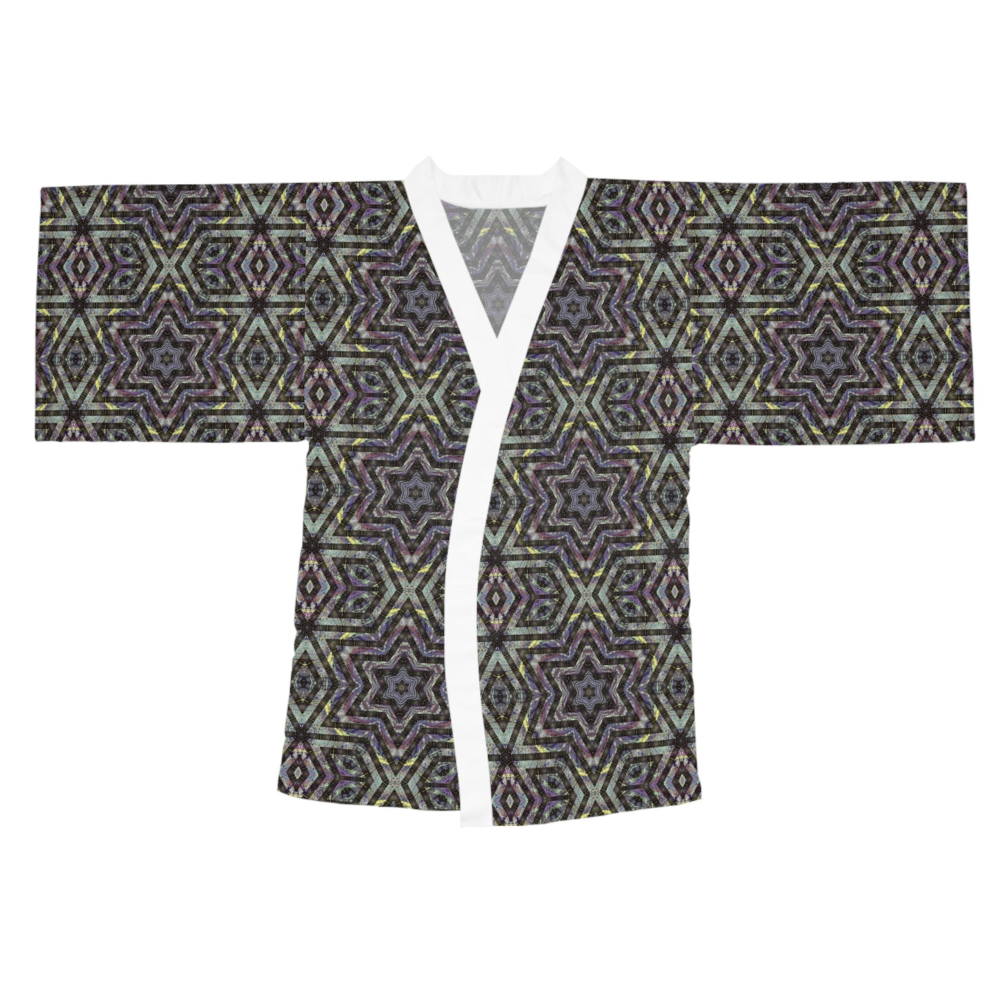 Long Sleeve Kimono Robe - P5 Kaleidoscopic No.1