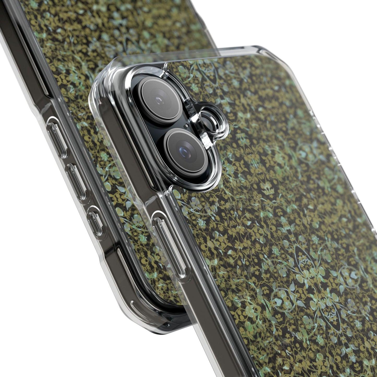 iPhone 16 Magnetic Clear Impact Case - Hidden Weave Series No.4