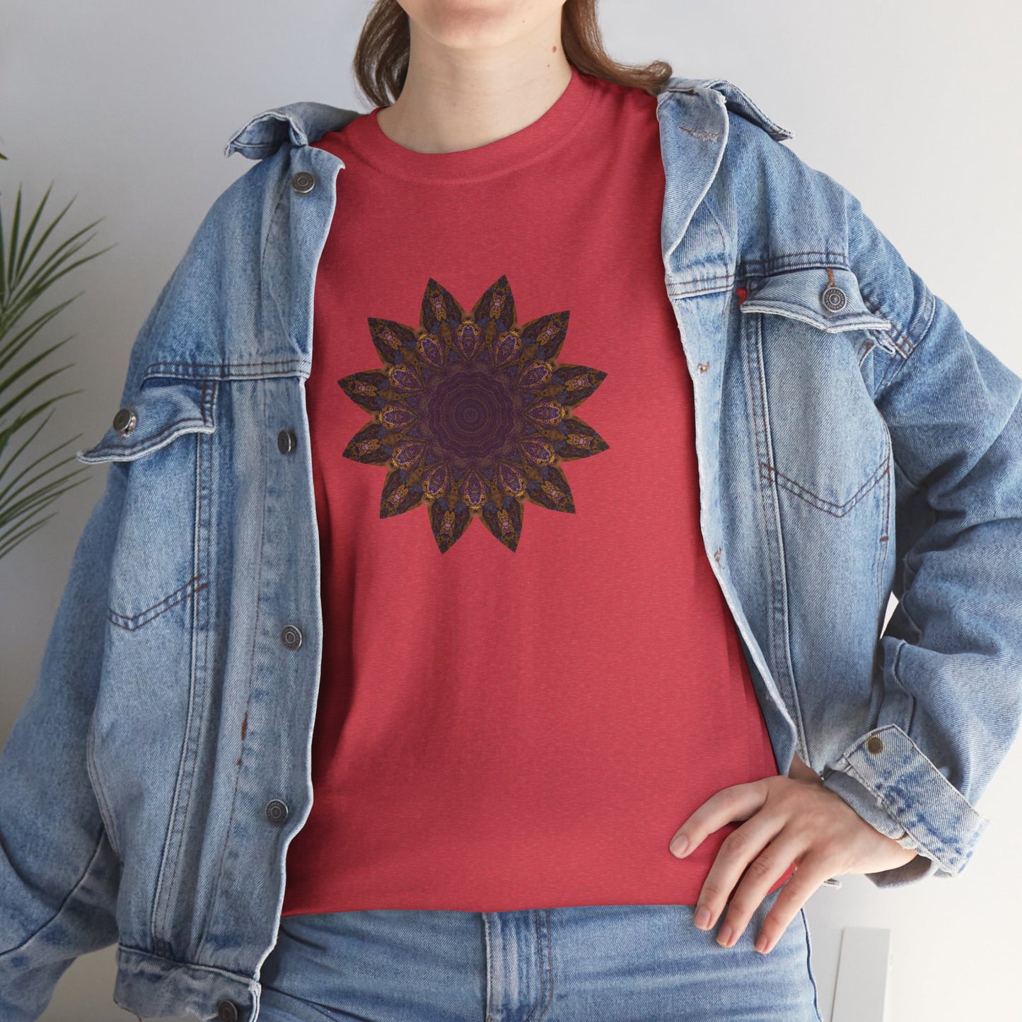 Unisex Heavy Cotton Tee - Love Light Mandalas No.1