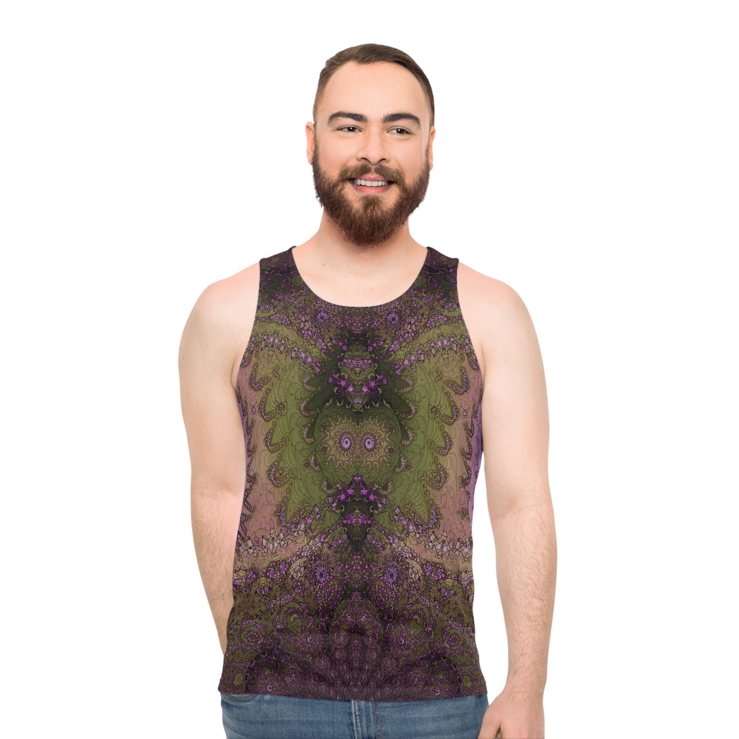 Unisex Tank Top - Love Light Fractals No.8