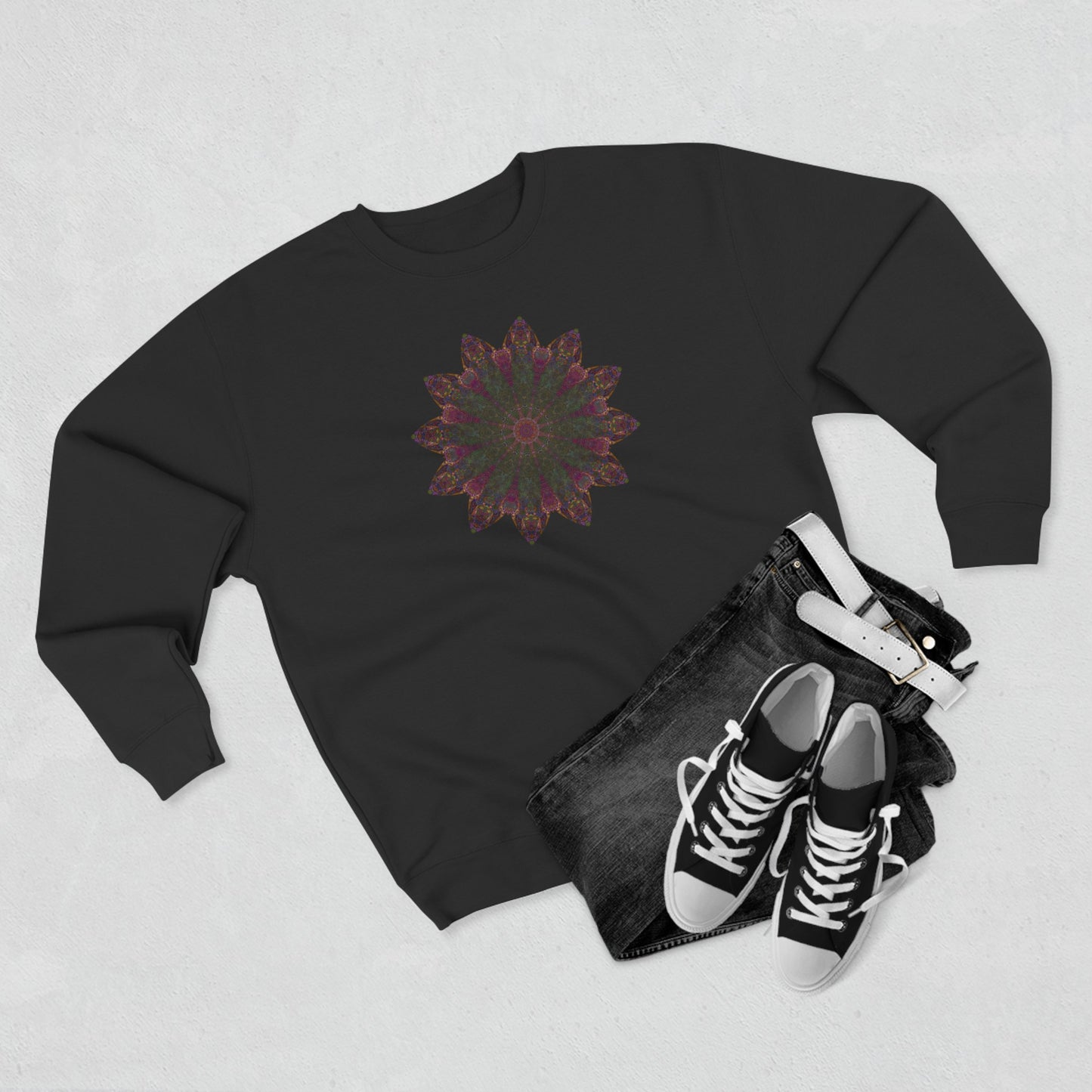 Unisex Crewneck Sweatshirt - Love Light Mandalas No.7