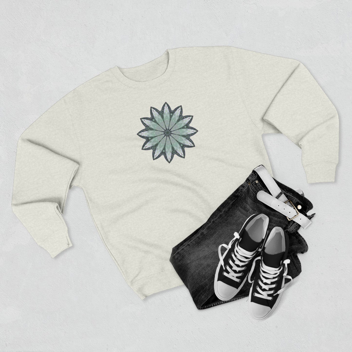 Unisex Crewneck Sweatshirt - Love Light Mandalas No.22