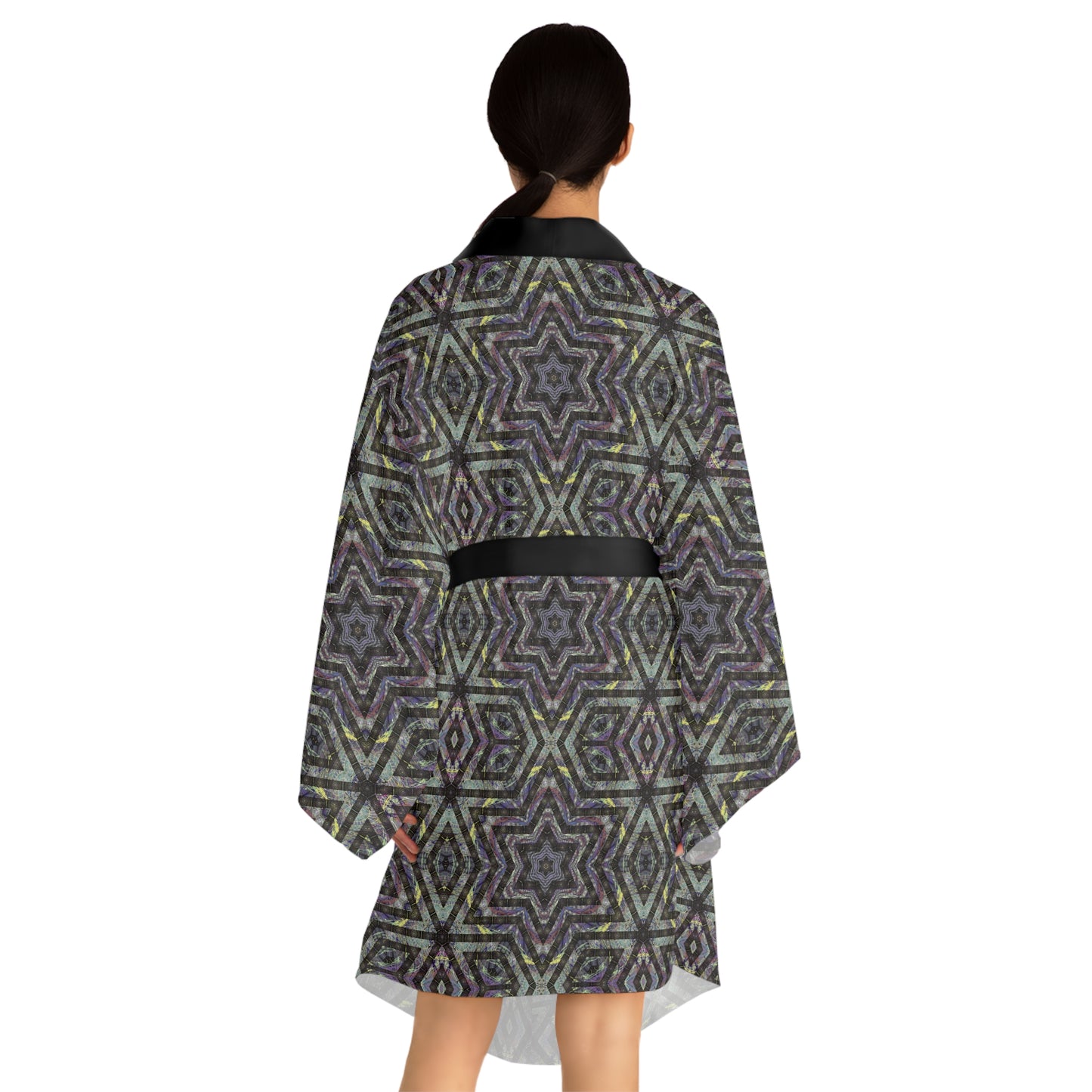 Long Sleeve Kimono Robe - P5 Kaleidoscopic No.1