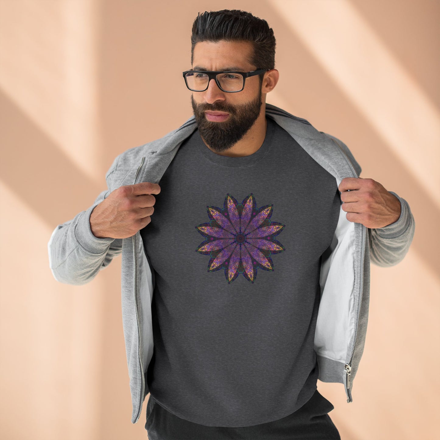 Unisex Crewneck Sweatshirt - Love Light Mandalas No.24